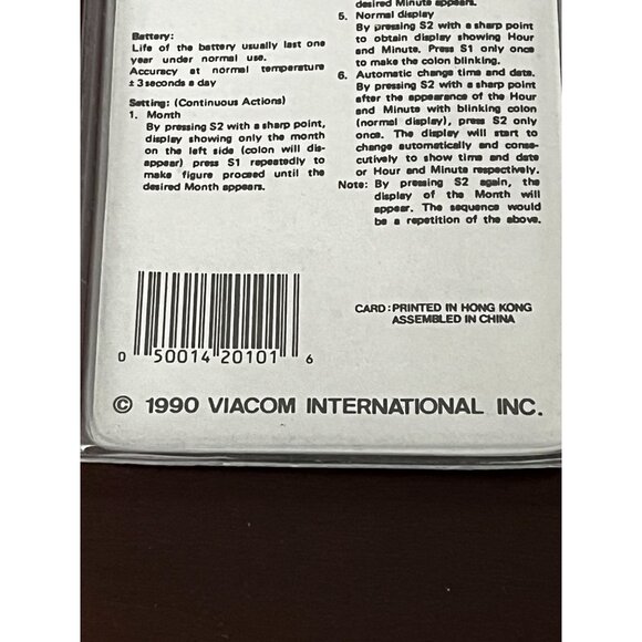 1990 Mighty Mouse Viacom LCD Comic Character Watch Black - Picture 6 of 7